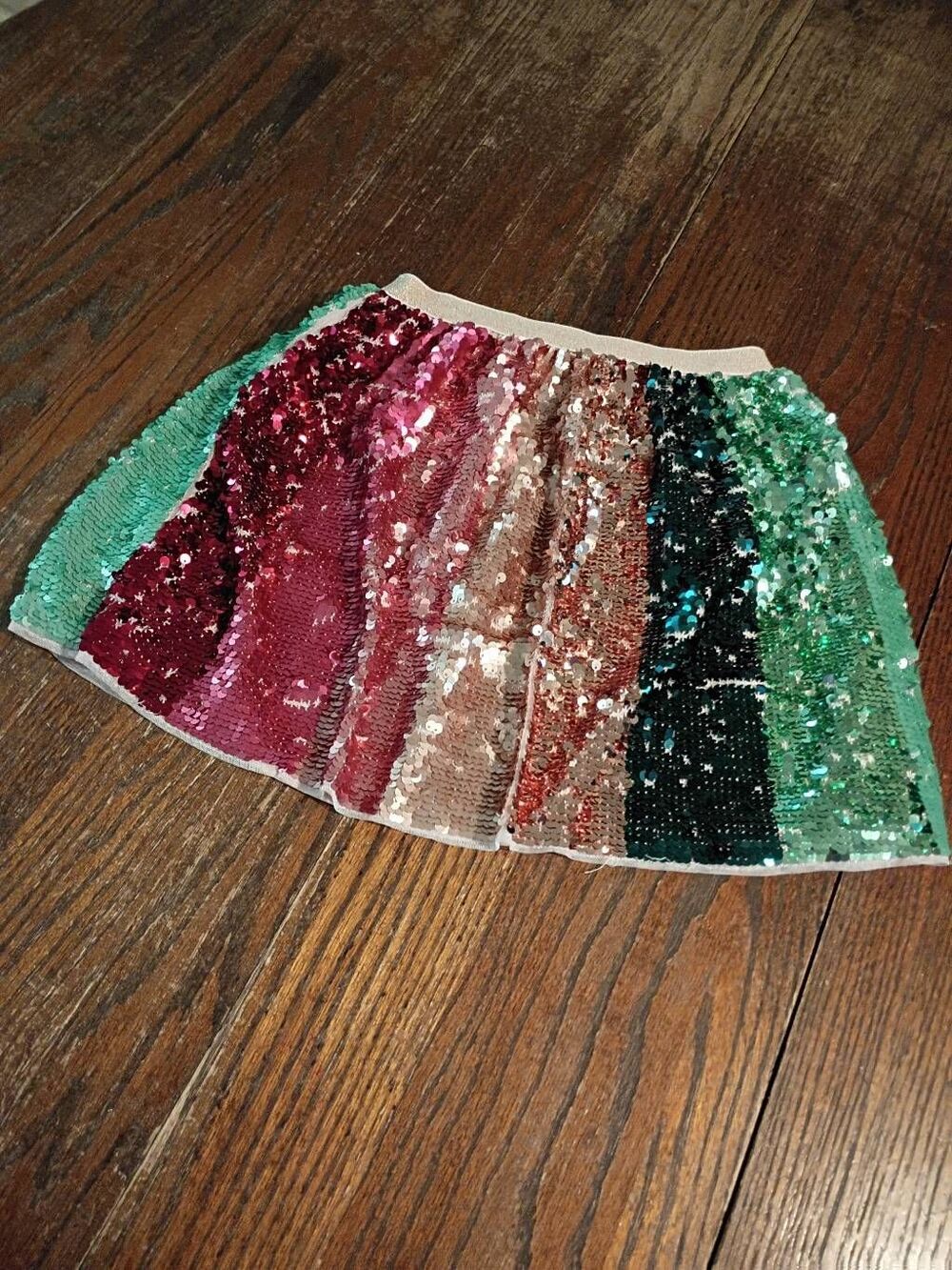 Girls Size 10 H&M Sequin Embellished Party Holiday Dress Up Skirt Christmas